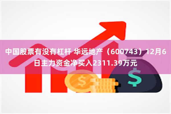 中国股票有没有杠杆 华远地产（600743）12月6日主力资金净买入2311.39万元