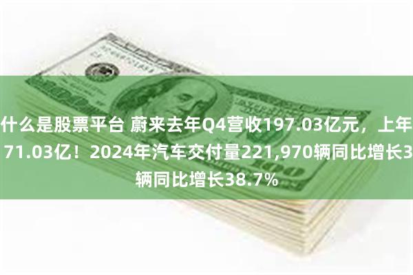 什么是股票平台 蔚来去年Q4营收197.03亿元，上年同期171.03亿！2024年汽车交付量221,970辆同比增长38.7%