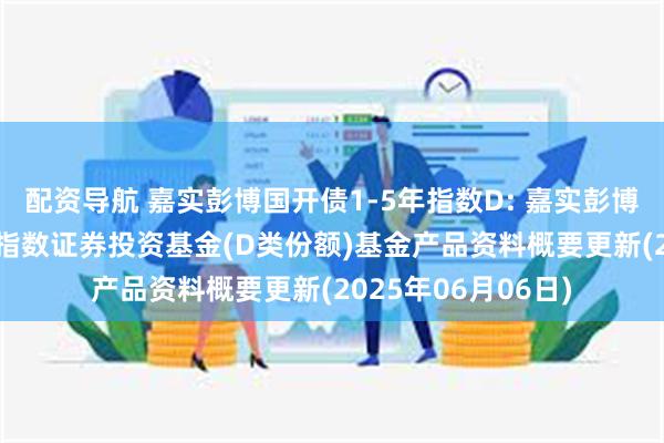配资导航 嘉实彭博国开债1-5年指数D: 嘉实彭博国开行债券1-5年指数证券投资基金(D类份额)基金产品资料概要更新(2025年06月06日)