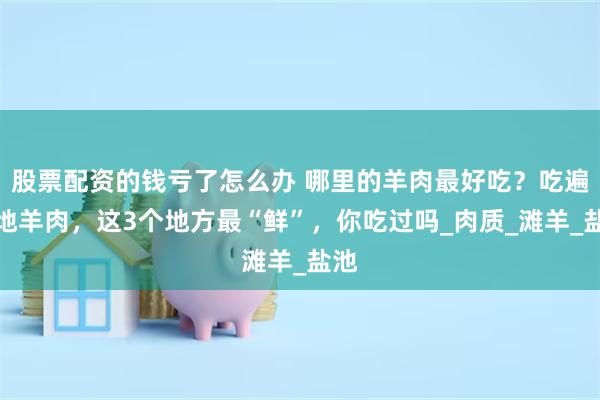 股票配资的钱亏了怎么办 哪里的羊肉最好吃？吃遍各地羊肉，这3个地方最“鲜”，你吃过吗_肉质_滩羊_盐池