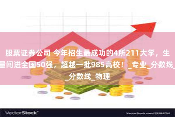 股票证券公司 今年招生最成功的4所211大学，生源质量闯进全国50强，超越一批985高校！_专业_分数线_物理